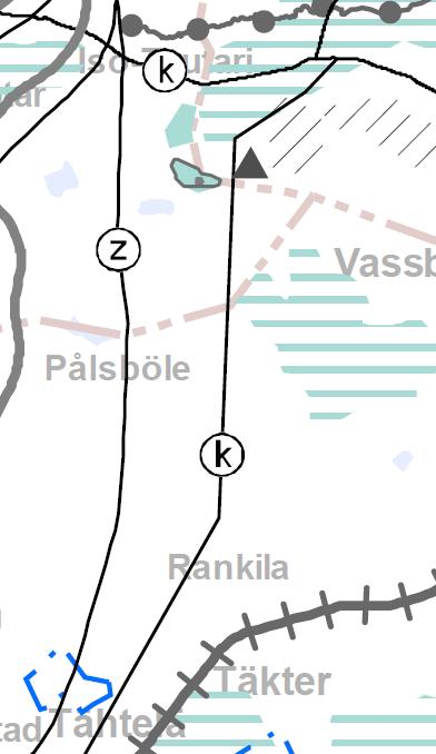 Yhdyskuntatekninen huolto Energiansiirtoverkostot ja laitokset Osoitetaan olemassa olevat energiansiirtoverkostot (400 ja 110 kv voimalinjat ja maakaasun