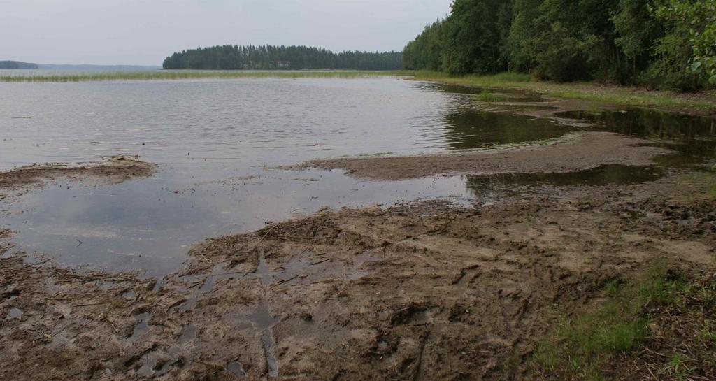 Vedenpinnan korkeus vaikuttaa asiaan osaltaan merkittävästi.