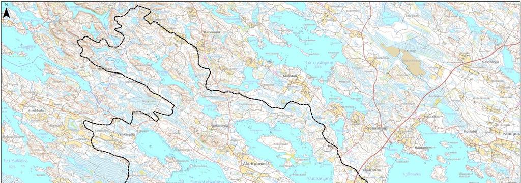 5.2 Kohdealue 2: Savonlahti Kohdealue 2 sijoittuu Puruveden länsiosaan heti kohdealue 1:n pohjoispuolelle (Kuva 5-10).