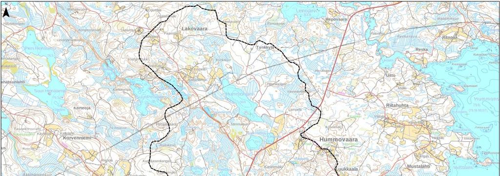 5.4 Kohdealue 4: Ketolanlahti Suokonlahti Hummonlahti Kohdealue 4 sijoittuu Puruveden pohjoisosaan käsittäen Ketolanhden, Suokonlahden ja Hummonlahden alueet sekä niiden yläpuoliset 3.