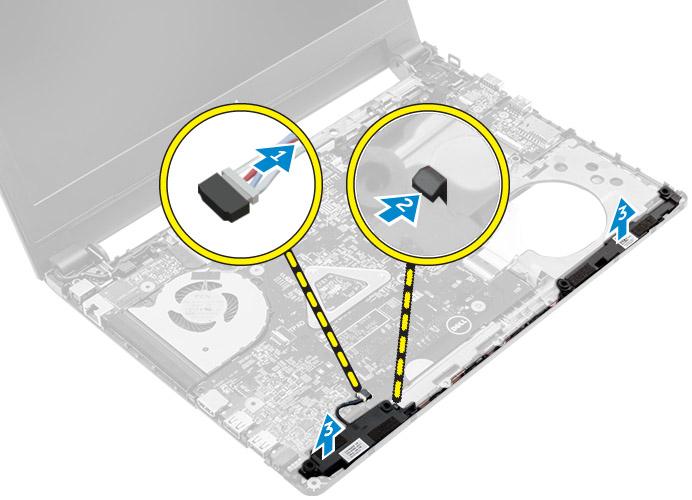 VGA-kortin asentaminen 1 Aseta VGA-kortti paikoilleen tietokoneeseen. 2 Kytke VGA-kortin kaapeli VGA-kortin liitäntään ja sulje salpa. 3 Kiristä ruuvi, jolla VGA-kortti kiinnittyy tietokoneeseen.