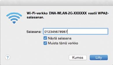5. WLAN-yhteyden käyttöönotto Windows 10 / Windows 7 / Windows 8 / MAC OS X Langattoman verkkoyhteyden (WLAN) käyttöönotto Windows 8 -järjestelmässä onnistuu seuraavasti: 1.