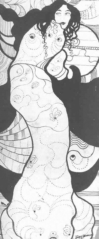 Figuuri kimonossa (1913) - täysverinen modernismi -