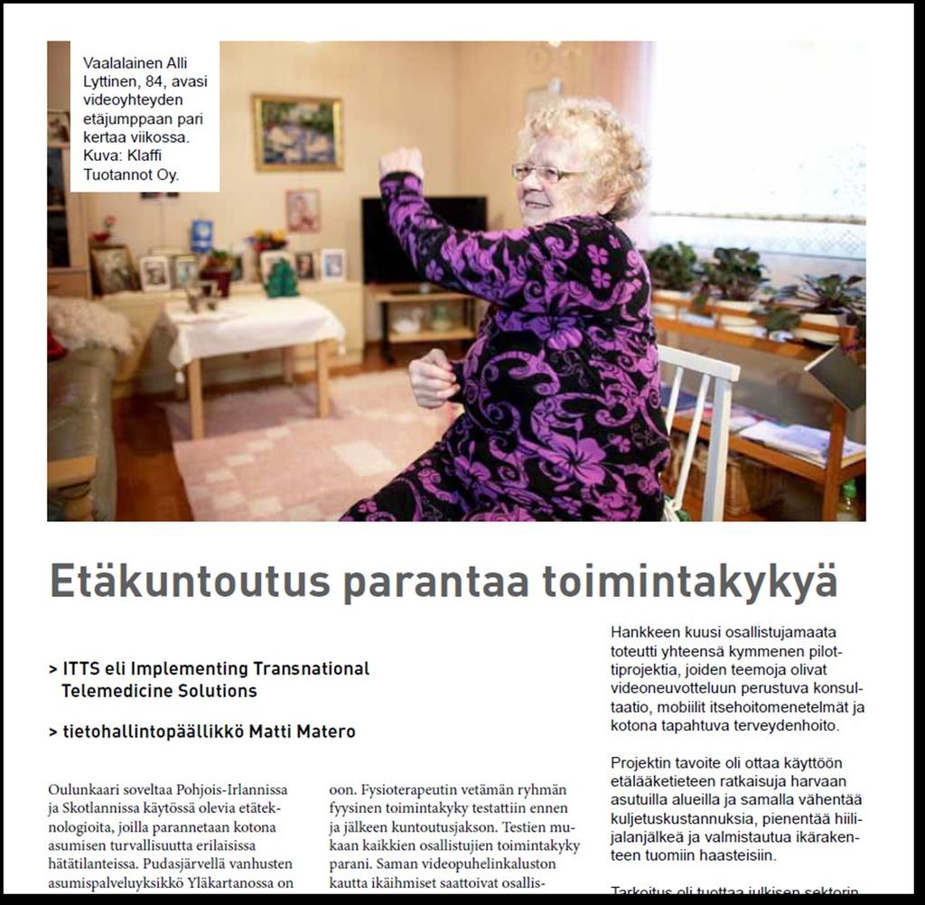 Videovaä litteiset palvelut SenioriSeniorikamari kamari