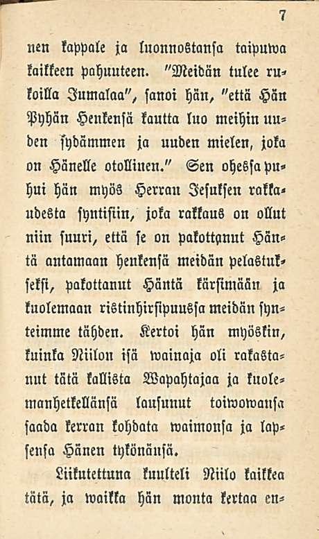 nen kappale ja luonnostansa taipuvia kaikkeen Pahuuteen.