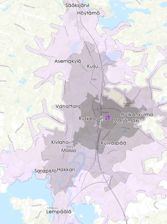 minuutissa Sääksjärvi Höytämö 15 500 asukasta Lempäälän keskusta Näin Ideapark on