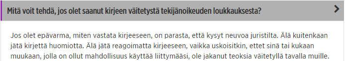 LAILLINEN KIRISTÄMINEN Tuhannet suomalaiset ovat saaneet parin viime vuoden aikana kirjeitä tekijänoikeudenhaltijoiden lakimiehiltä.