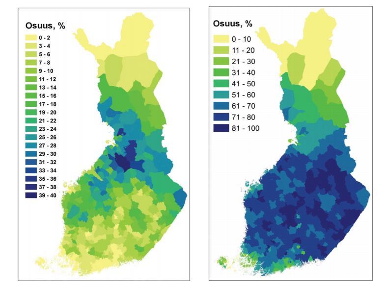 Metsäojitustilanne Lähde: Laiho ym.