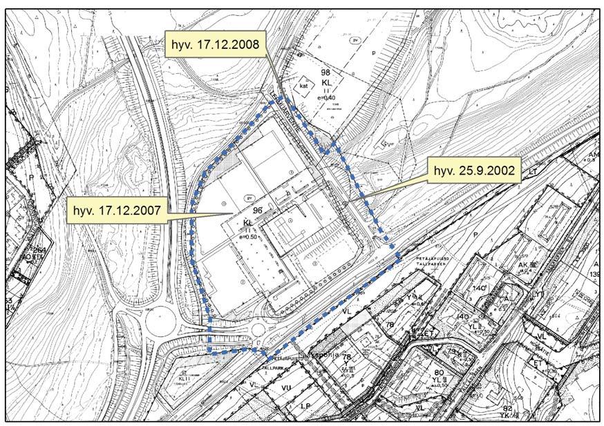 SUUNNITTELUN LÄHTÖKOHDAT ASEMAKAAVA Kaava-alueen asemakaavat ovat hyväksytty 17.12.2007, 17.12.2008 ja 25.9.2002. Lempolan kauppapuiston kortteli on osoitettu liikerakennusten korttelialueeksi.