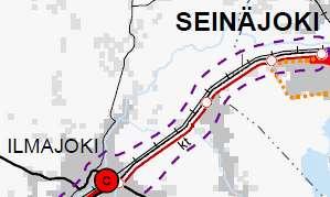 Taajama Voimajohto Merkinnällä osoitetaan Etelä-Pohjanmaan voimassa olevan maakuntakaavan (23.5.