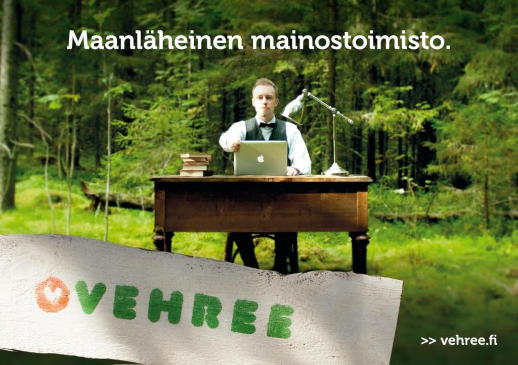 Vehree mainostoimisto Vehree on Nokialla toimiva mainostoimisto, joka tarjoaa mainostoimistopalveluita