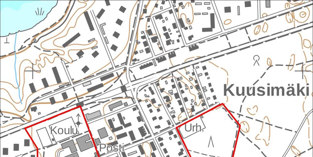 2 SELVITYSALUEIDEN SIJAINTI Selvitysalueet sijaitsevat Lappeenrannan kaupungin alueella Kourulan ja Lentokentän kaupunginosissa noin 3 kilometriä keskustasta länteen (kuvat 1 ja 2).