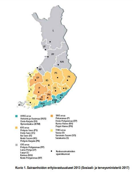 Tiedon keruu Kaikki maakunnat ja tulevat yhteistyöalueet olivat mukana selvityksen aineistoa kerättäessä.