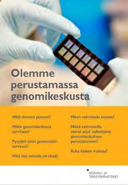 Genomikeskus Suomeen 2014 Terveysalan tutkimus- ja innovaatiotoiminnan