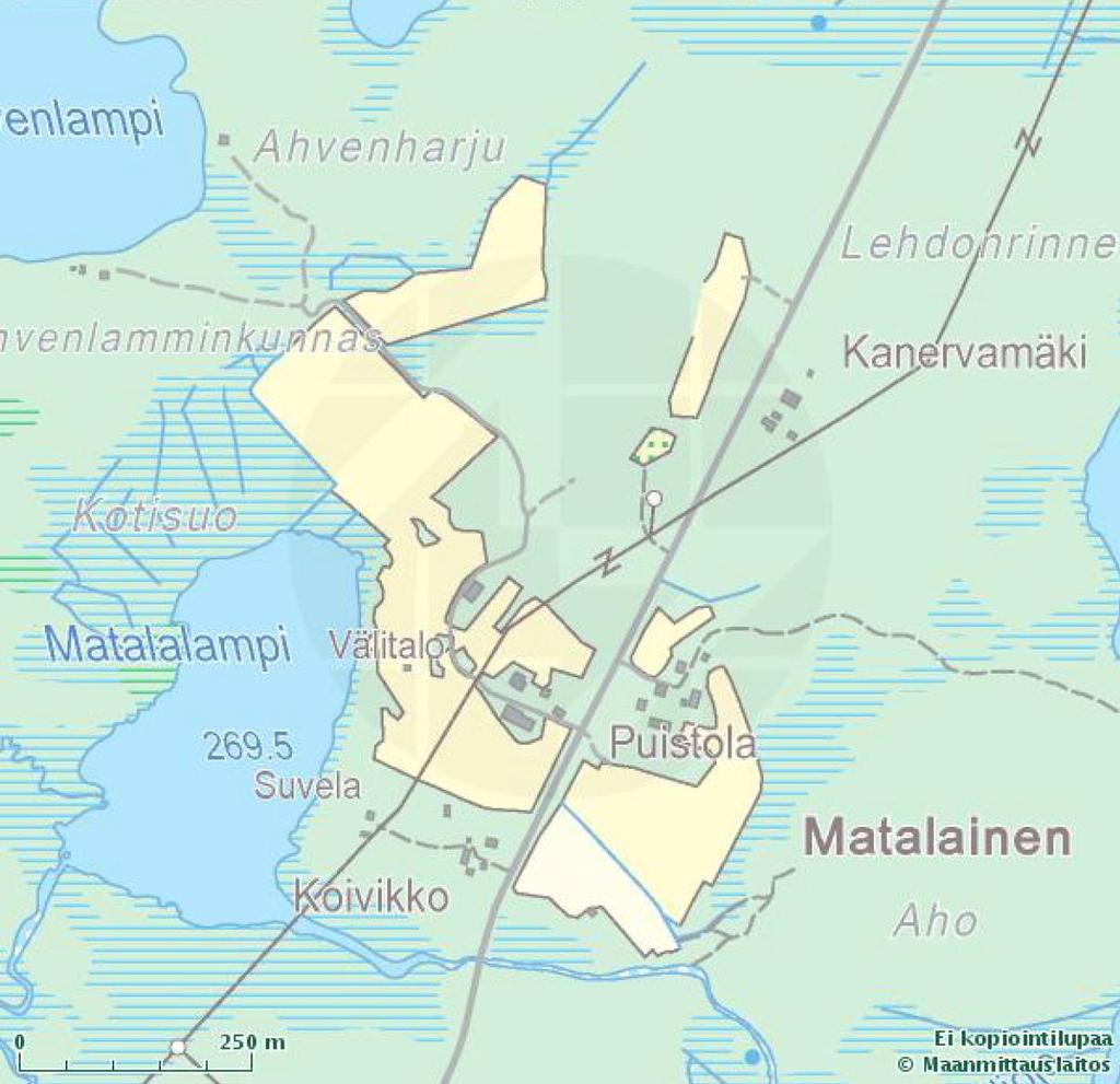 4 0. Johdanto Matalaisen kyläkunta sijaitsee n. 1 km:n päässä Mustavaaran kaivosalueesta, sen länsipuolella. Kyläkunta kuuluu kaivoksen lähivaikutusalueeseen.