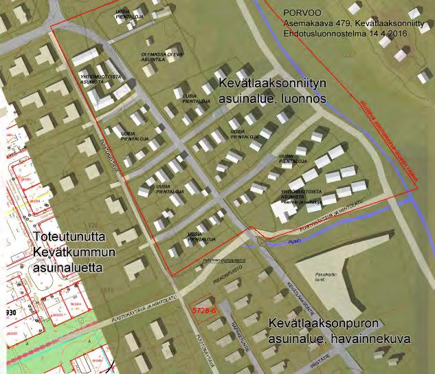 rivitalorakentamiseen. Kevätlaaksonkallion (67 omakotitonttia) toteuttaminen alkaa 2018.