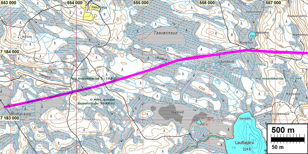 5 Suunnitellun uuden voimajohtolinjan reitti. Lähtötiedot UPM-Kymmene Oyj on suunnittelemassa Iso Tuomivaaran tuulivoimapuistoa Hyrynsalmen kunnan alueelle.