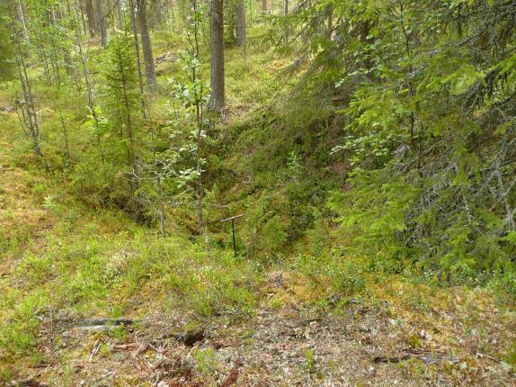 Metsähallituksen Reiska-tietokannan mukaan paikalla on pyyntikuoppa. Maakuoppa ilman valleja. Epämääräisen soikean muotoinen jyrkähköt reunat. Paikoin ohutta alkavaa huuhtoutumiskerrosta. Koko 3.