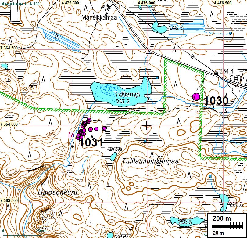 15 1:12 000 rakennuksen pohja 1031 KUUSAMO