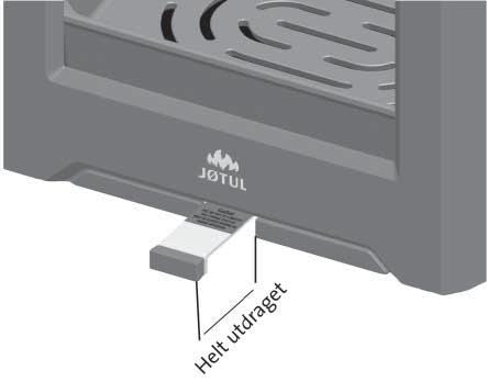 Lägg 2-3 tändbriketter/tändved under det översta lagret med tändved och tänd på. Eldning Bild 11 4.8 Kontroll av funktioner Kontrollera alltid reglagen när produkten är installerad.