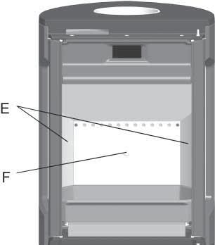 SVENSKA 6.0 Service Varning! Du får inte ändra produkten på något sätt som inte medges av tillverkaren. Använd endast originalreservdelar! 6.1 Byte av eldstadsbeklädnad/ eldstadens botten Bild 13 7.