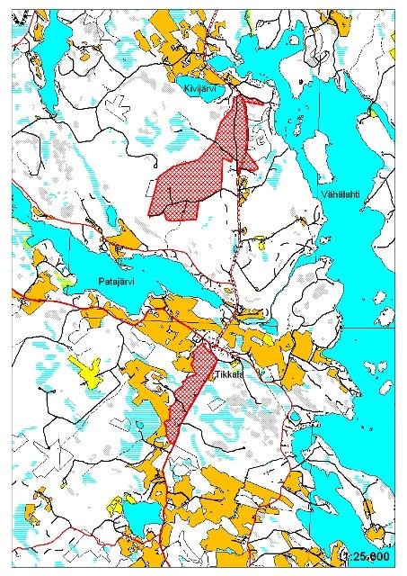 1. JOHDANTO Työn tavoitteena oli selvittää Korpilahden Tikkalan kylässä sijaitsevien kahden erillisen alueen luontoarvot maankäytön suunnittelun pohjatiedoksi.