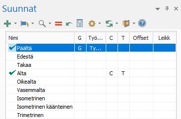 Avaa Seuraa sääntöjä -alasvetovalikko ja deaktivoi Konstruktiotaso seuraa kuvantoa. 9.