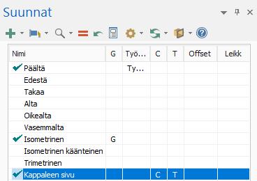 Oman suunnan käyttö geometrian piirtämiseen Tässä harjoituksessa luodaan geometriaa uutta konstruktiosuuntaa käyttämällä.