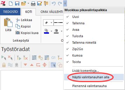 Mastercam tutustumisopas 1: Mastercamin käyttöliittymän yleiskatsaus Yleisimpiä komentopainikkeita Taulukossa alla ovat yleisimmät Mastercamin käyttöliittymän komentopainikkeet.