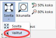 Mastercam tutustumisopas 8: Kappaleen näytön valinnat 8. Klikkaa kulmahyllyn etupuolista ympyrää kuten kuvassa.