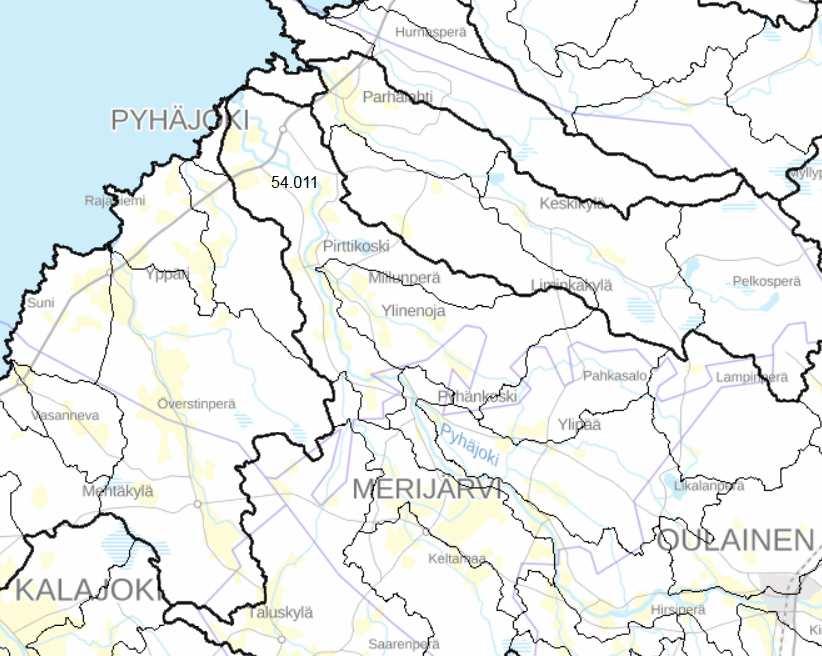 lumen sulamisen aikoihin, jos jää muodostaa jokeen padon. Tässä tarkastelussa on oletettu vedenpinnankorkeuden olevan kevätylivaluman tasolla, eli pohjoishaarassa vanhantien kohdalla noin +5,0.