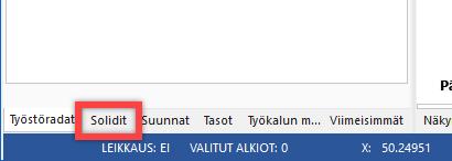 Avaa Solidit-hallintaikkuna. 7.