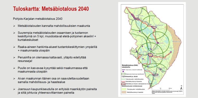 (http://pohjoiskarjala.fi/maakuntakaava2040 > Bioteollisuusalueiden kohdekortit).