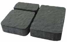 Kivisarjan kivikoot: 119x239, 239x239, 239x359, paksuus 80 mm. Kivien pintaprofiili on aaltoileva ja reunat ovat viisteettömät. Kiven korkeus vaihtelee n. 3 mm.