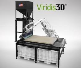 Robotic Additive manufacturing(printhead attached to industrial robot) Binder