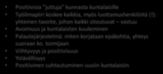 RYHMÄTYÖ 1: ryhmä 3 Valittu teema: ILMAPIIRI Positiivisia juttuja kunnasta kuntalaisille Työilmapiiri koskee kaikkia, myös luottamushenkilöitä (!