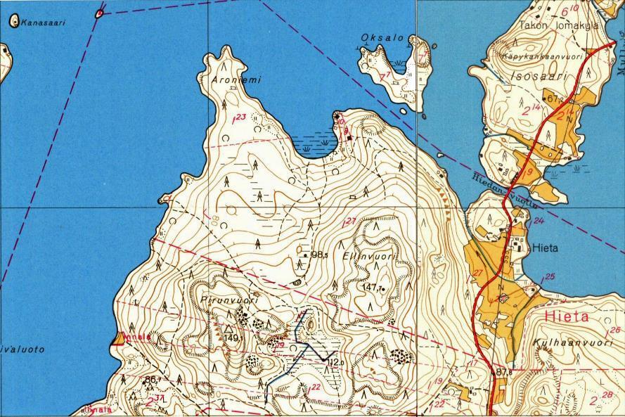 Ellivuori Resort asemakaava, arkeologinen inventointi 6 Kartta 6.