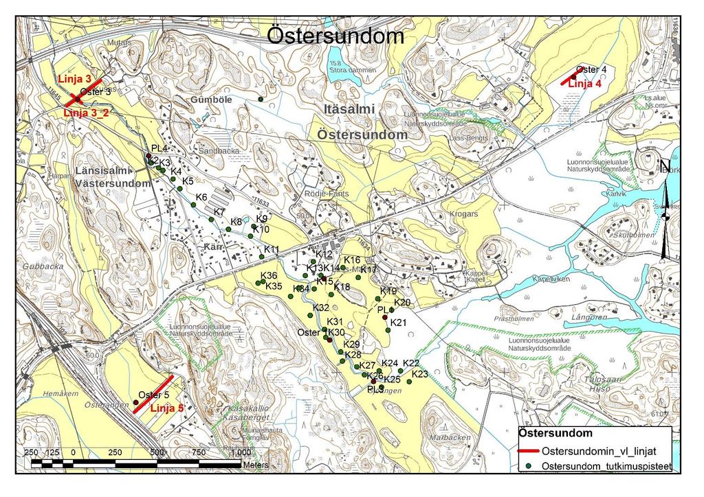 GEOLOGIAN TUTKIMUSKESKUS GTK:n työraportti 6 mittaukset sisälsivät ominaisvastuksen sekä lämpötilan mittaukset ominaisvastuslämpötilaluotaimella (Puranen et al.