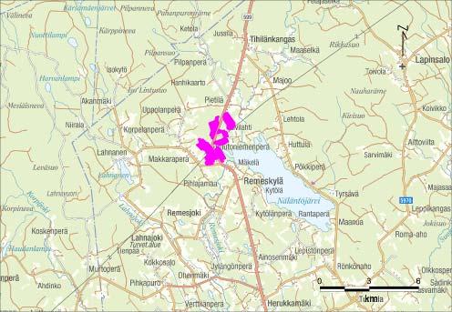 1 TIEDOT HANKKEESTA 1.1 HANKKEEN SIJAINTI Luodesuo sijaitsee Kiuruveden kaupungissa noin 22 km kaupungin keskustasta luoteeseen. Alue sijoittuu peruskartta-lehdille nro 3324 05 ja 3324 02.