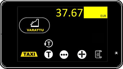 Maksupääte on matkustajan toiminnot-tilassa 111146 Aktivoi matkustajan kyytin ottaminen painikkeella. näytöllä näytetään aktivoitu KELAtilaustunnus Huom!