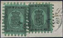 Finland, single items 8 9 10 7 11 12 7 1865 Revenue stamp 25 markkaa. Imperforated proof without KS-cancellation.