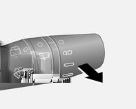 Kierrä vipua: = pois Ç = tihkupyyhintä È = hidas É = nopea Kertapyyhkäisy, kun tuulilasinpyyhkimet eivät ole päällä: siirrä vipua ylöspäin. Älä kytke päälle lasin ollessa jäässä.