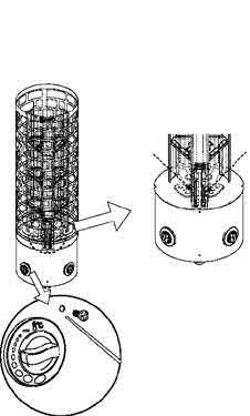 YLIKUUMENEMISSUOJAN NOLLAAMINEN RESETTING OVER HEATED THERMOSTAT Sovellettavissa vain malleissa, joissa sisäänrakennettu ohjauskeskus Applicable only for built-in control models Kuva 6. Fig.