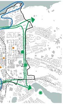 VIHERVERKKO JA RANNAT 6. 5. 4. 7. 3. NÄSIJÄRVEN JA PYHÄJÄRVEN RANTOJEN KE- HITTÄMISEN ERITYISALUEET Rantojen kehi ämisen on vahviste ava Tampereen keskustaa järvenrantakaupunkina.