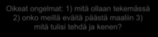 Robotit ja AI hoitavat tulevaisuudessa Tieto Päätöksenteko Tulkinta ja keskustelu Oikeat ongelmat: 1) mitä