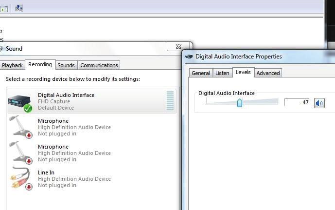 Valitse Audio Output Mode -valikosta Output desktop audio (WaveOut) ja vaihda äänilähteeksi