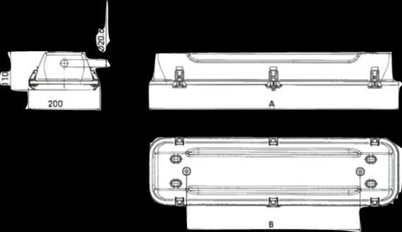 LED-VALAISIMET Tyyppi INOX LED L690 INOX LED L1300 INOX LED L1600 Mitat A B mm mm 690 480 1300 1090 1600 1395 Tuotenro Kupu Teho Valovirta Värisävy Ta Valonjako Liitäntä Paino INOX LED L690mm 017 O