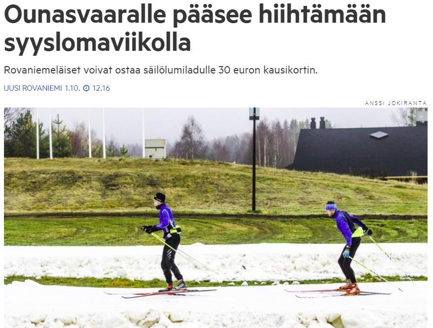 Meillä hoohdetään jo! 29.10.2018 SIVU 4 Lähde: https://www.lapinkansa.