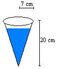 75. Miten käy ympyräkartion tilavuudelle, kun sen a) korkeus pienenee puoleen b) säde pienenee puoleen? 76. Puun runkoa pidetään suorana ympyräkartiona. Puun korkeus on 14 m ja tyven läpimitta 4 cm.