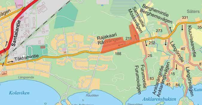 Suunnitelman nimi ja suunni elualue Rajakaaren asemakaava on jae u kahteen osaan. Rajakaari I sijaitsee noin 3.5 km Hangon keskustasta.